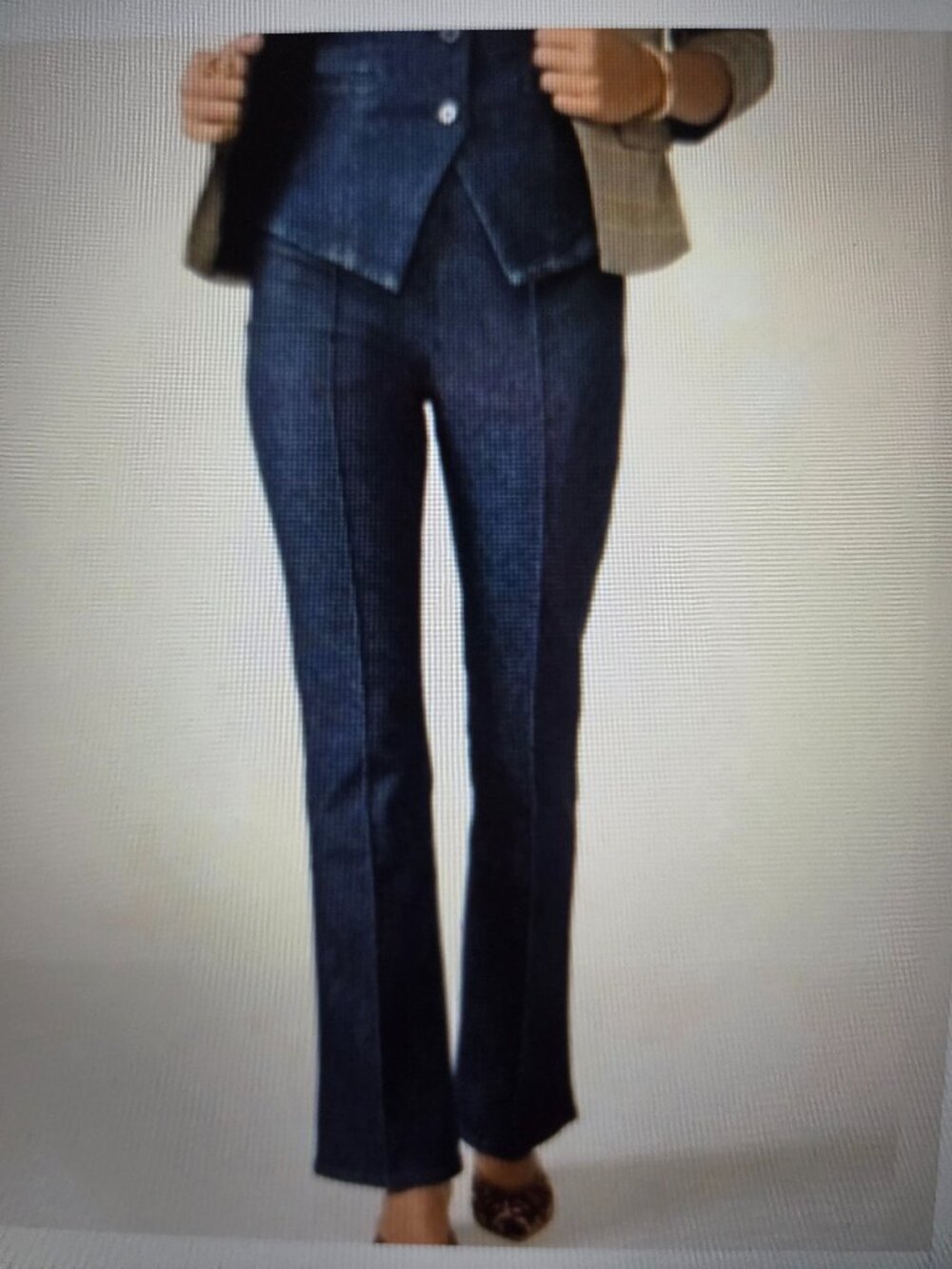 Spanx Zero Waistband Micro Flare Seamed Jeans - size 1X
